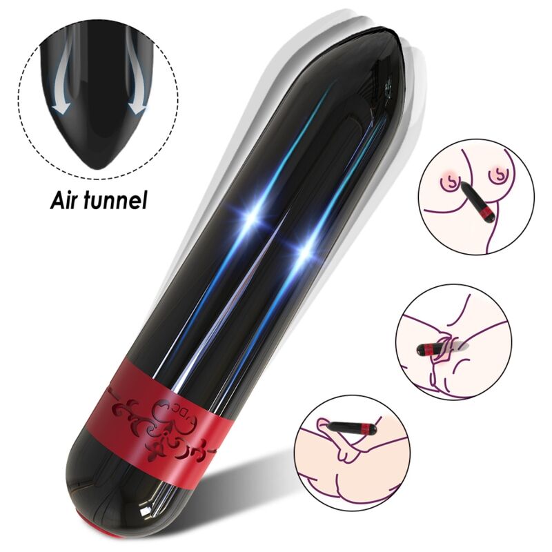 ARMONY - ROCKET VIBRATORE BULLET TELECOMANDO NERO - ARMONY STIMULATORS | Lingerie Harness Boutique
