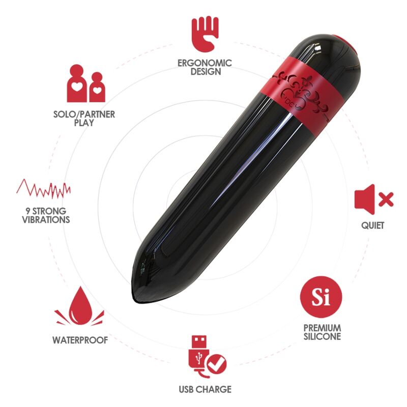 ARMONY - ROCKET BULLET VIBRATOR REMOTE CONTROL BLACK