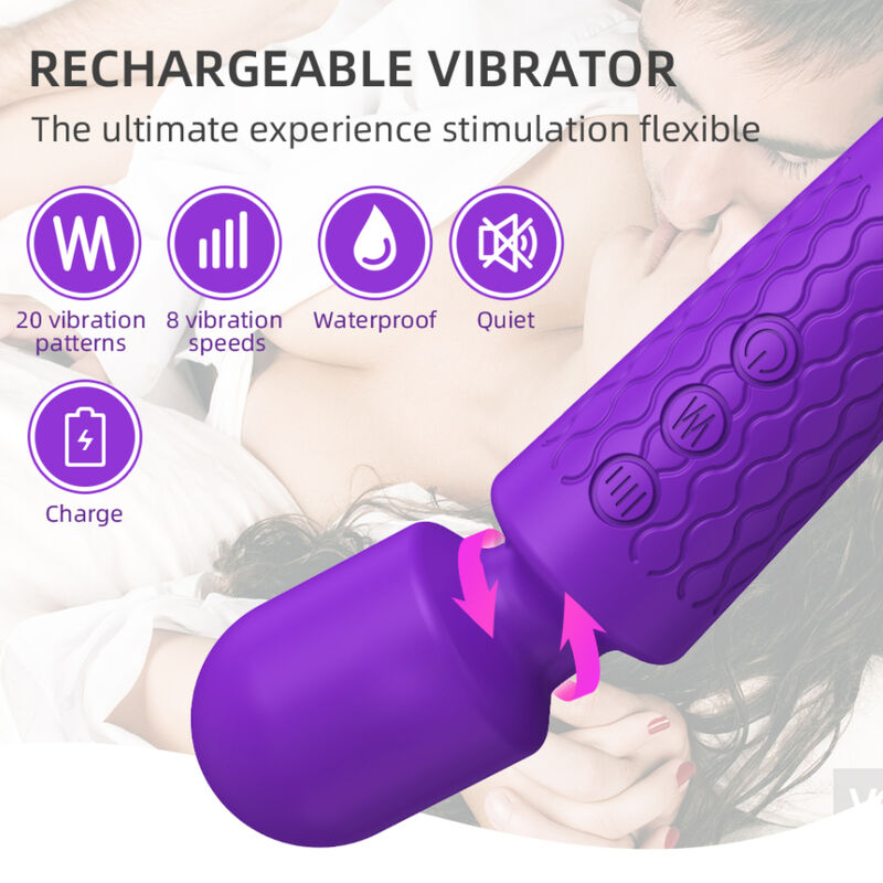 ARMONY - MASSAGGIATORE E VIBRATORE VIOLA - ARMONY MASSAGERS | Lingerie Harness Boutique