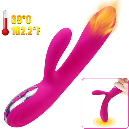 ARMONY - VIBRATORE E STIMOLATORE FLESSIBILE CON EFFETTO CALORE FUCSIA - ARMONY VIBRATORS | Lingerie Harness Boutique