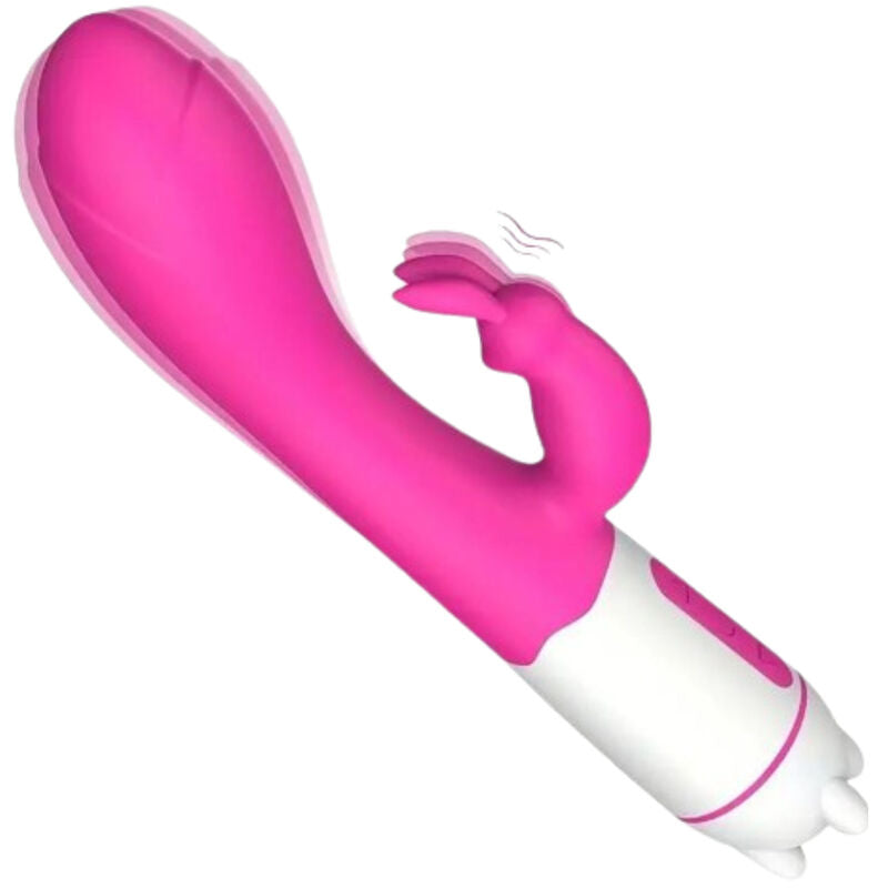 ARMONY - HAPPY VIBRATORE E STIMOLATORE CONIGLIO FUCSIA - ARMONY VIBRATORS | Lingerie Harness Boutique