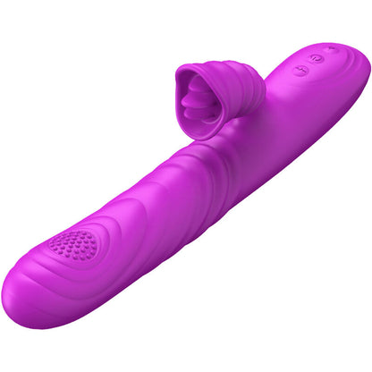 ARMONY - VIBRATORE MULTIFUNZIONE ANGELIA CON EFFETTO CALORE STIMOLANTE LINGUA VIOLA - ARMONY VIBRATORS | Lingerie Harness Boutique