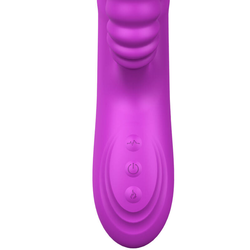ARMONY - VIBRATORE MULTIFUNZIONE ANGELIA CON EFFETTO CALORE STIMOLANTE LINGUA VIOLA - ARMONY VIBRATORS | Lingerie Harness Boutique