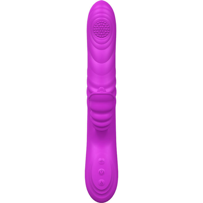 ARMONY - VIBRATORE MULTIFUNZIONE ANGELIA CON EFFETTO CALORE STIMOLANTE LINGUA VIOLA - ARMONY VIBRATORS | Lingerie Harness Boutique