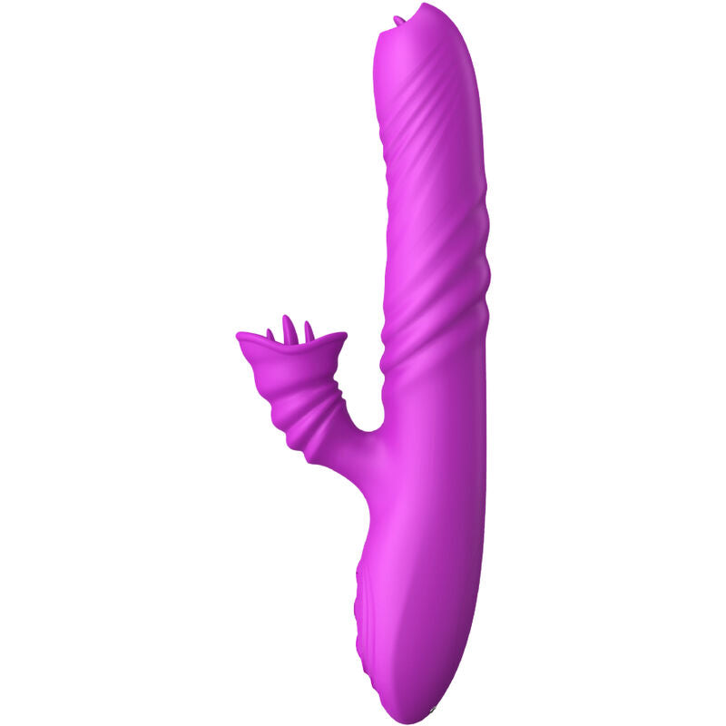 ARMONY - ANGELIA VIBRATORE MULTIFUNZIONE DOPPIA LINGUA VIOLA EFFETTO CALORE - ARMONY VIBRATORS | Lingerie Harness Boutique