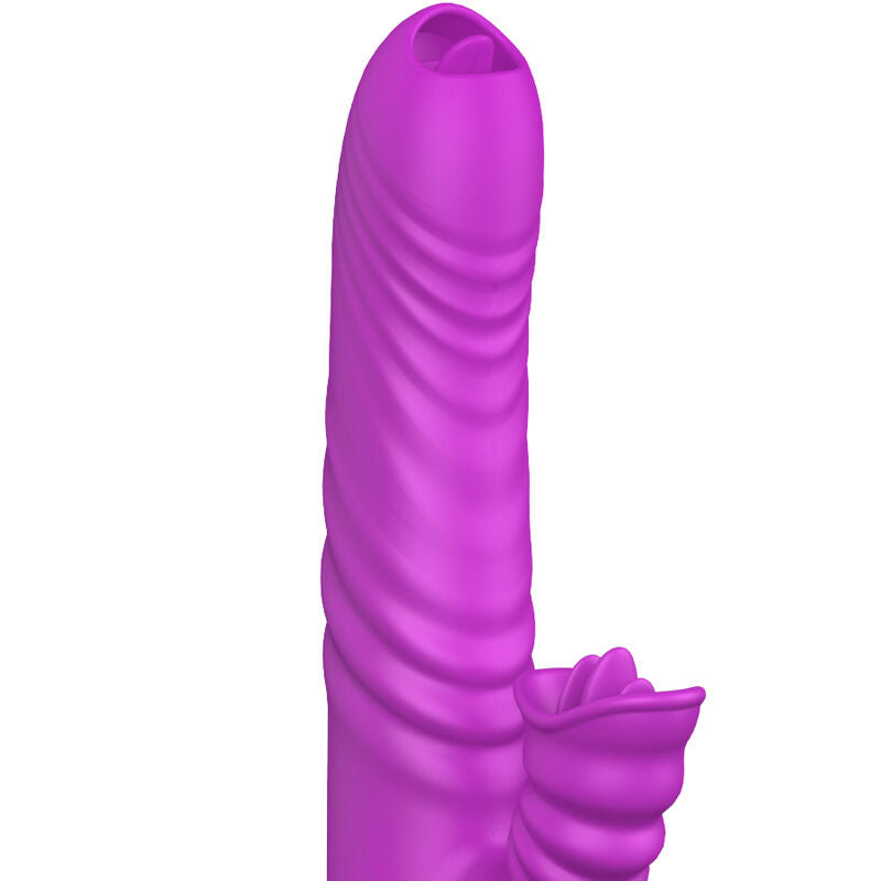 ARMONY - ANGELIA VIBRATORE MULTIFUNZIONE DOPPIA LINGUA VIOLA EFFETTO CALORE - ARMONY VIBRATORS | Lingerie Harness Boutique