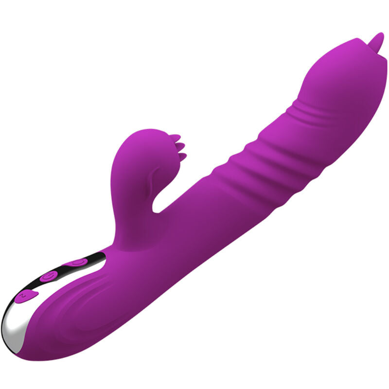 ARMONY - FAIRY VIBRATORE MULTIFUNZIONE DOPPIA LINGUA VIOLA EFFETTO CALORE - ARMONY VIBRATORS | Lingerie Harness Boutique
