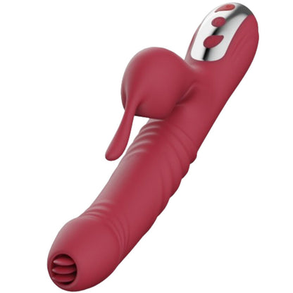 ARMONY - VIBRATORE E SUCCHIATORE CON LINGUA STIMOLANTE BORDEAUX - ARMONY VIBRATORS | Lingerie Harness Boutique