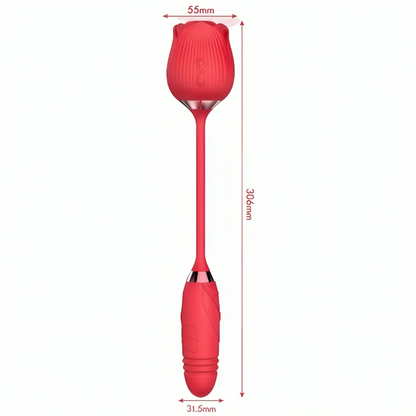 ARMONY - DELIGHT FIORE CHE SUCCHIA E SPINGE ROSSO - ARMONY STIMULATORS | Lingerie Harness Boutique