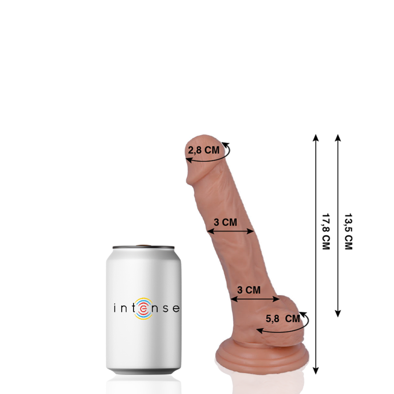 MR INTENSE - 9 REALISTIC PENIS 17.8 CM -OR- 3 CM