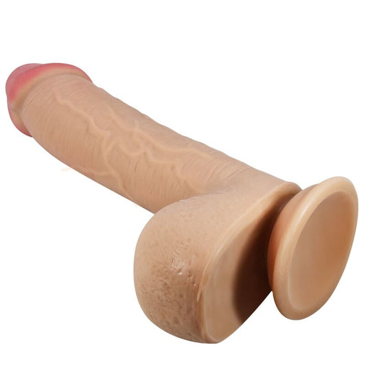PRETTY LOVE - DILDO REALISTICO SERIE SLIDING SKIN CON VENTOSA SCORREVOLE DELLA PELLE FLESH 23,4 CM - PRETTY LOVE HIGH GRADE | Lingerie Harness Boutique