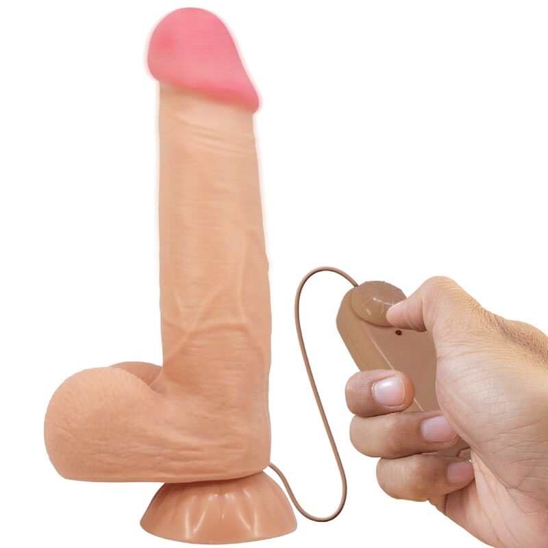 PRETTY LOVE - DILDO REALISTICO SLIDING SKIN SERIES CON VENTOSA SCORREVOLE DELLA PELLE CONTROLLO REMOTO FLESH 21,8 CM - PRETTY LOVE HIGH GRADE | Lingerie Harness Boutique