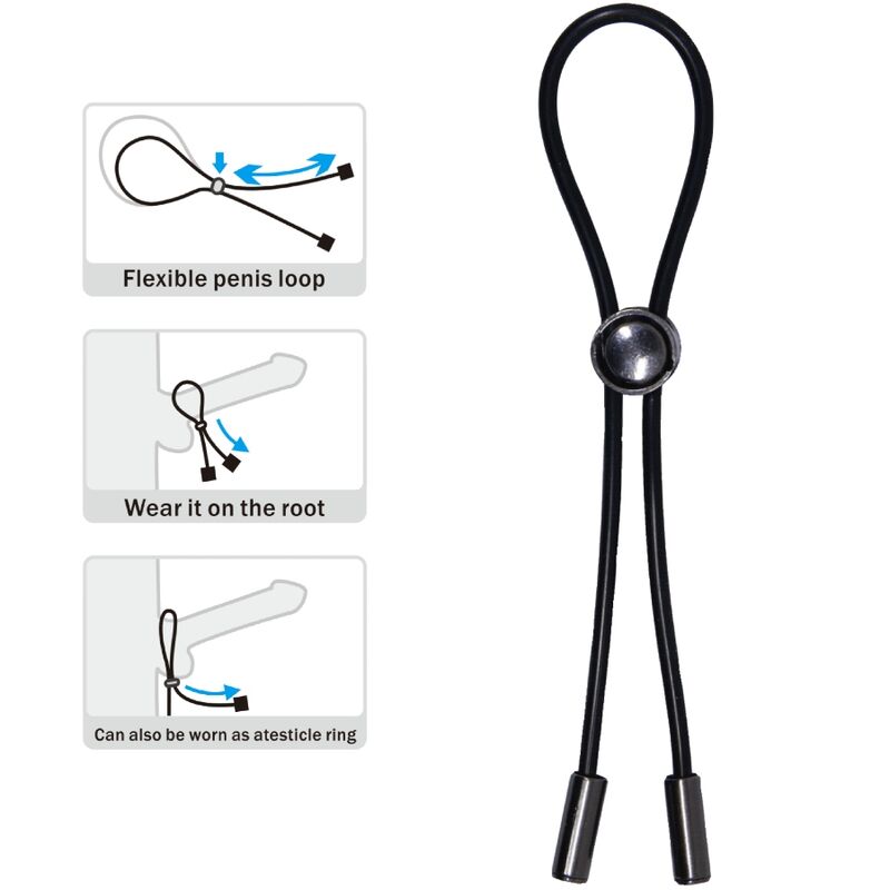 PRETTY LOVE - ANELLO PER PENE E TESTICOLI CON CORDONCINO - PRETTY LOVE MALE | Lingerie Harness Boutique