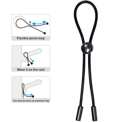 PRETTY LOVE - ANELLO PER PENE E TESTICOLI CON CORDONCINO - PRETTY LOVE MALE | Lingerie Harness Boutique