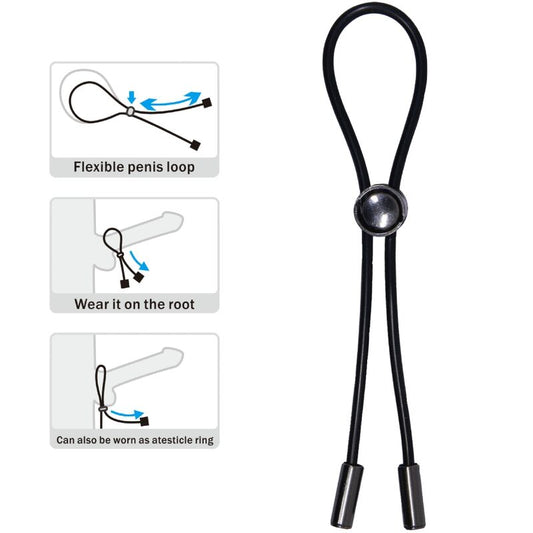 PRETTY LOVE - ANELLO PER PENE E TESTICOLI CON CORDONCINO - PRETTY LOVE MALE | Lingerie Harness Boutique