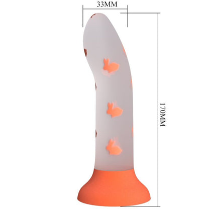 PRETTY LOVE - DILDO MAGICO NIGHTFALL SENZA VIBRAZIONI ARANCIO LUMINOSO - PRETTY LOVE FLIRTATION | Lingerie Harness Boutique