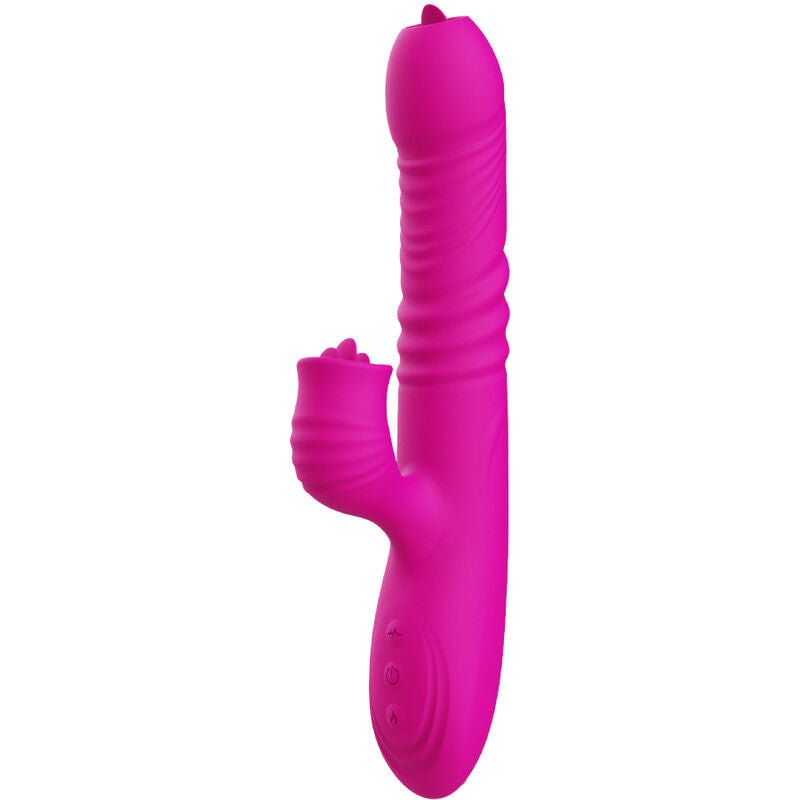 ARMONY - FANNY VIBRATORE MULTIFUNZIONE DOPPIA LINGUA FUCSIA EFFETTO CALORE - ARMONY VIBRATORS | Lingerie Harness Boutique