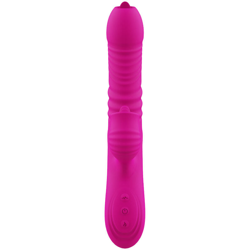 ARMONY - FANNY VIBRATORE MULTIFUNZIONE DOPPIA LINGUA FUCSIA EFFETTO CALORE - ARMONY VIBRATORS | Lingerie Harness Boutique