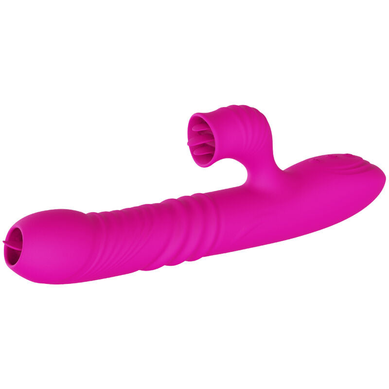 ARMONY - FANNY VIBRATORE MULTIFUNZIONE DOPPIA LINGUA FUCSIA EFFETTO CALORE - ARMONY VIBRATORS | Lingerie Harness Boutique