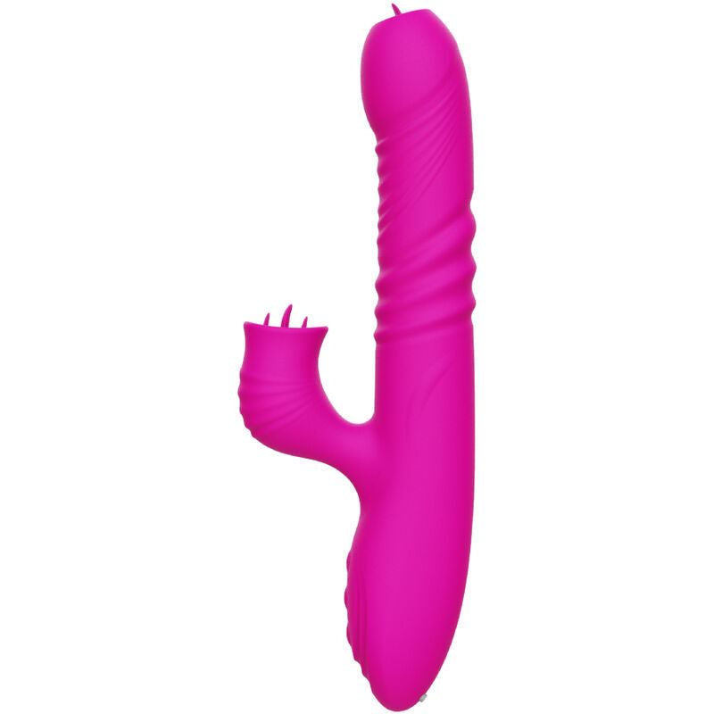 ARMONY - FANNY VIBRATORE MULTIFUNZIONE DOPPIA LINGUA FUCSIA EFFETTO CALORE - ARMONY VIBRATORS | Lingerie Harness Boutique