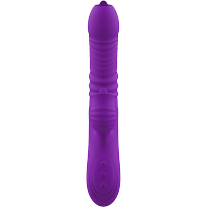 ARMONY - FULLY G SPOT RABBIT VIBRATOR WITH STIMULATING HEAT EFFECT PURPLE TONGUE