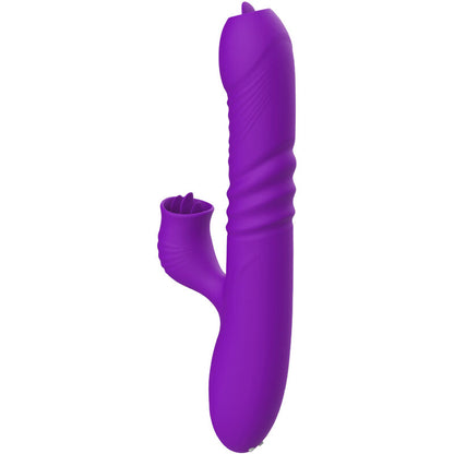 ARMONY - VIBRATORE FULLY G SPOT RABBIT CON EFFETTO CALORE STIMOLANTE LINGUA VIOLA - ARMONY VIBRATORS | Lingerie Harness Boutique