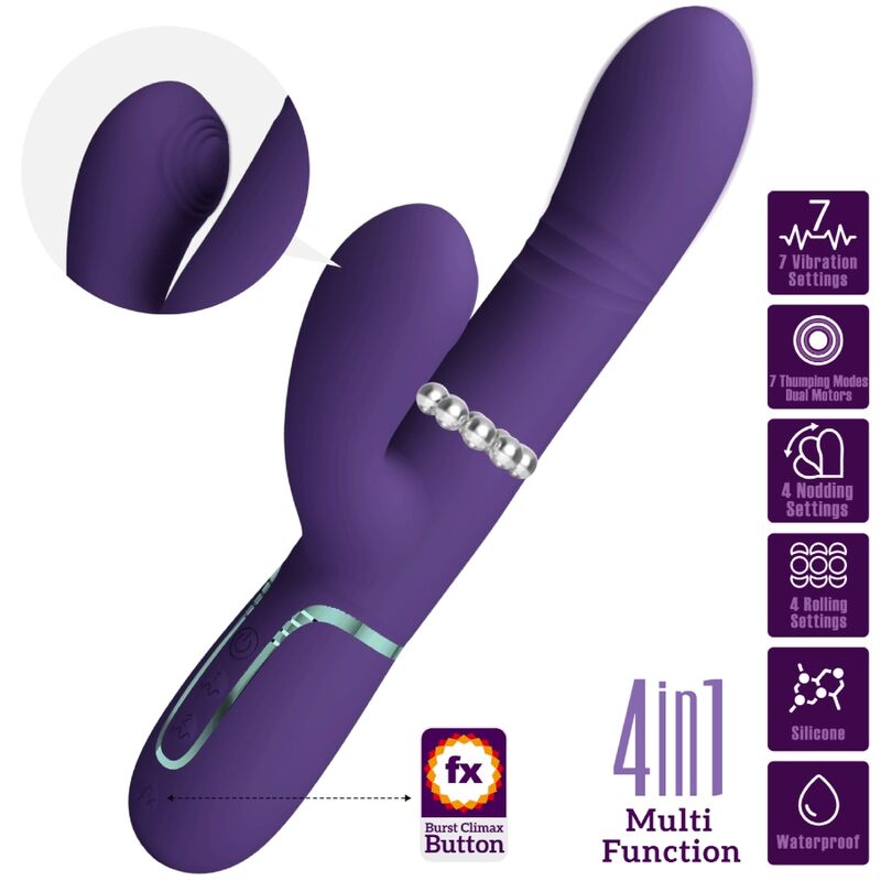 PRETTY LOVE - MULTIFUNCTIONAL G-SPOT VIBRATOR PURPLE