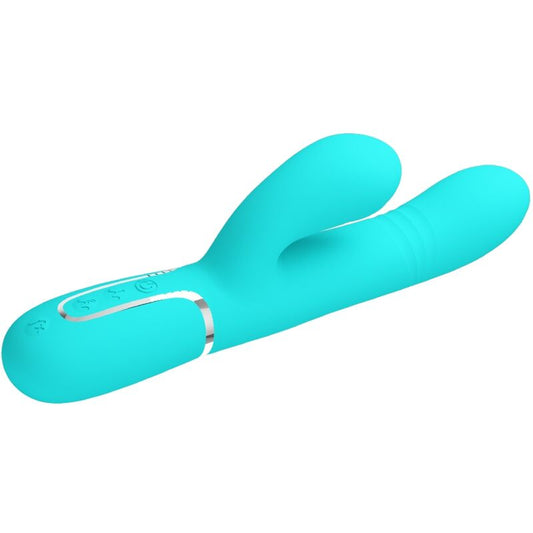 PRETTY LOVE - MULTIFUNCTIONAL G-SPOT VIBRATOR AQUA GREEN