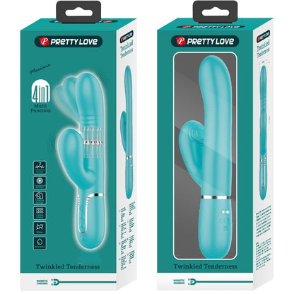 PRETTY LOVE - VIBRATORE MULTIFUNZIONE G-SPOT VERDE ACQUA - PRETTY LOVE FLIRTATION | Lingerie Harness Boutique