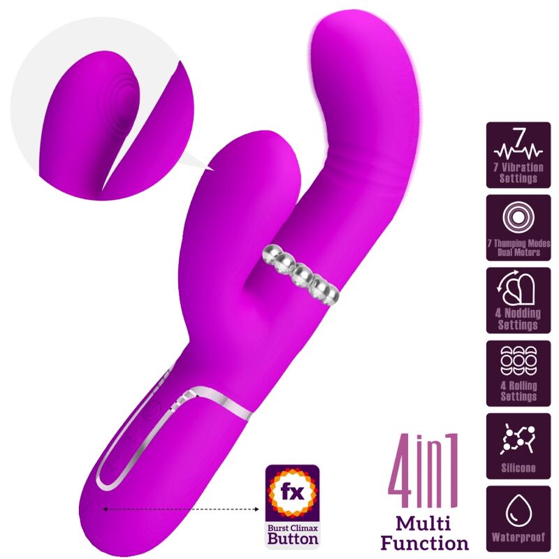 PRETTY LOVE - MULTIFUNCTIONAL G-SPOT VIBRATOR FUCHSIA