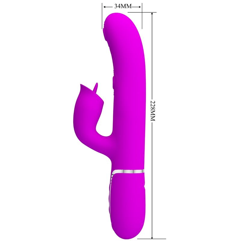 PRETTY LOVE - VIBRATORE CONIGLIO CON LICING FUCSIA - PRETTY LOVE FLIRTATION | Lingerie Harness Boutique