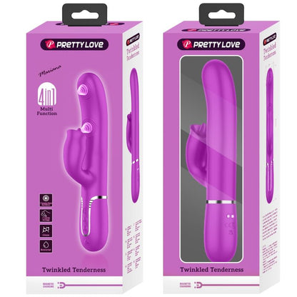 PRETTY LOVE - FUCHSIA LICING RABBIT VIBRATOR