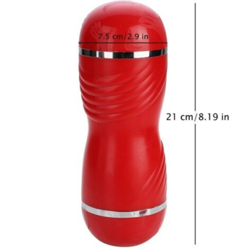 ARMONY - MASTURBATORE ROSSO DOPPIA VAGINA E BOCCA - ARMONY FOR HIM | Lingerie Harness Boutique