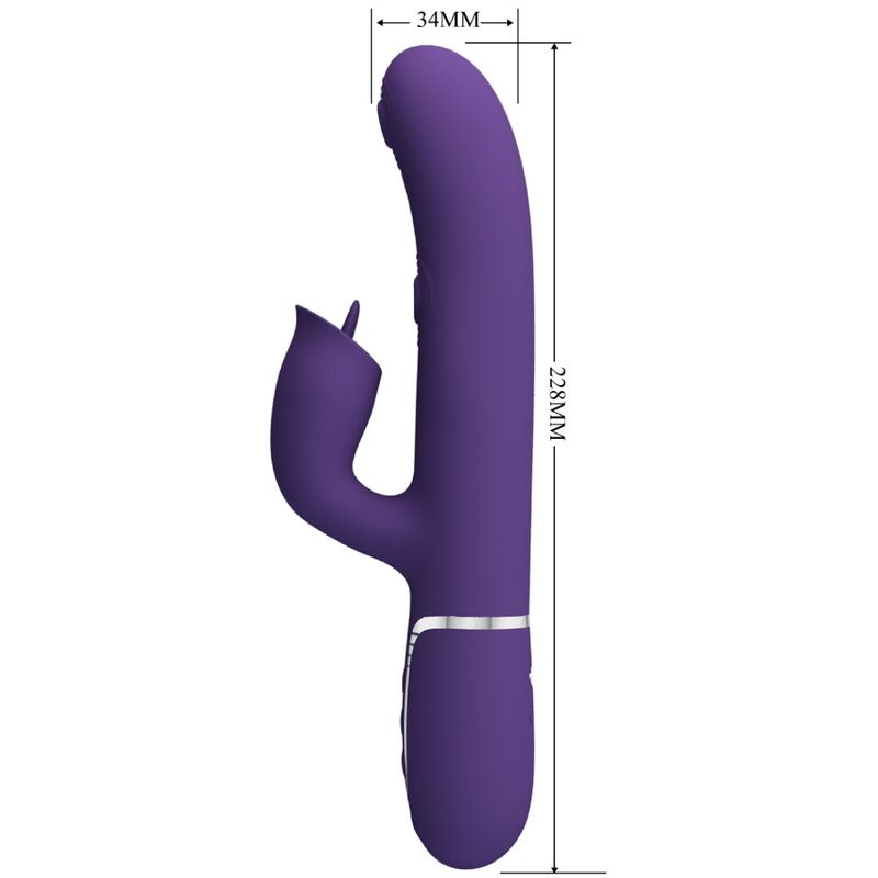 PRETTY LOVE - RABBIT VIBRATOR WITH VIOLET TO LICK