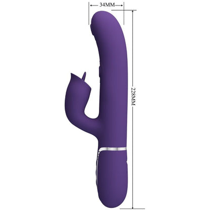 PRETTY LOVE - RABBIT VIBRATOR WITH VIOLET TO LICK