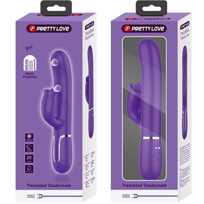 PRETTY LOVE - RABBIT VIBRATOR WITH VIOLET TO LICK