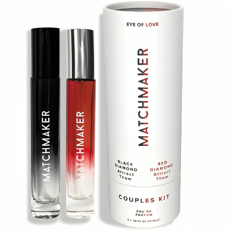 EYE OF LOVE - MATCHMAKER BLACK &amp; RED DIAMOND PAIR PERFUME KIT PHEROMONES 10 ML