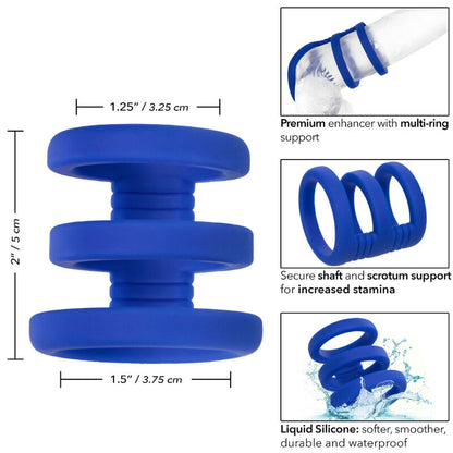 CALEXOTICS - ADMIRAL GABBIA TRIPLA BLU - CALEXOTICS | Lingerie Harness Boutique