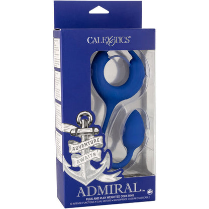 CALEXOTICS - ADMIRAL ANELLO PER CAZZO PESATO BLU - CALEXOTICS | Lingerie Harness Boutique