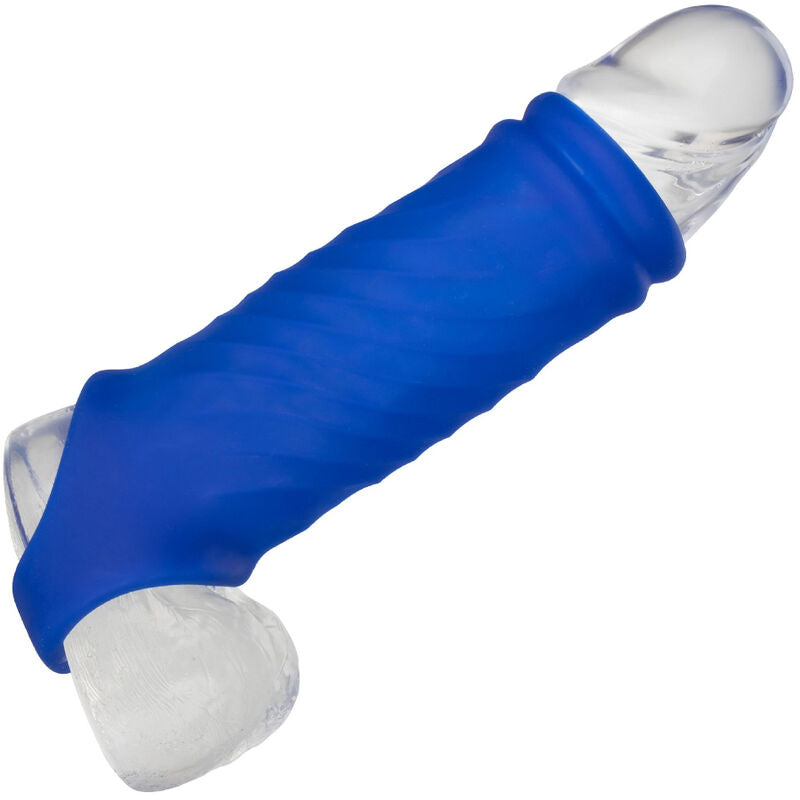 CALEXOTICS - ADMIRAL COPERTURA PER PENE WAVE IN SILICONE LIQUIDO BLU - CALEXOTICS | Lingerie Harness Boutique