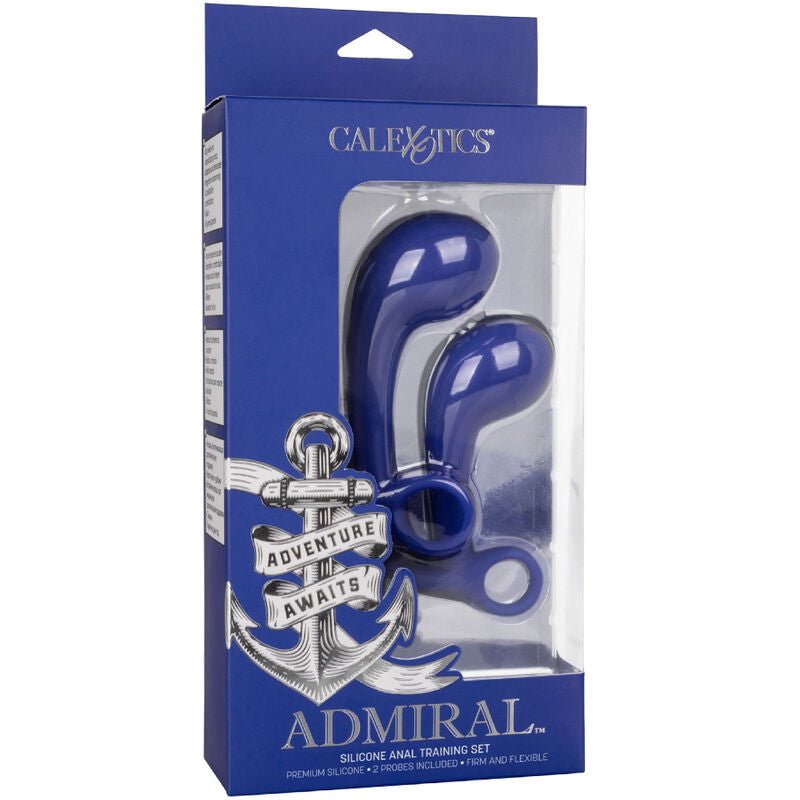 CALEXOTICS - ADMIRAL SET 2 PLUG ANALI BLU - CALEXOTICS | Lingerie Harness Boutique