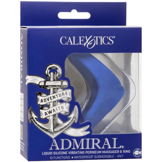 CALEXOTICS - ADMIRAL MASSAGGIATORE PERINEO BLU - CALEXOTICS | Lingerie Harness Boutique