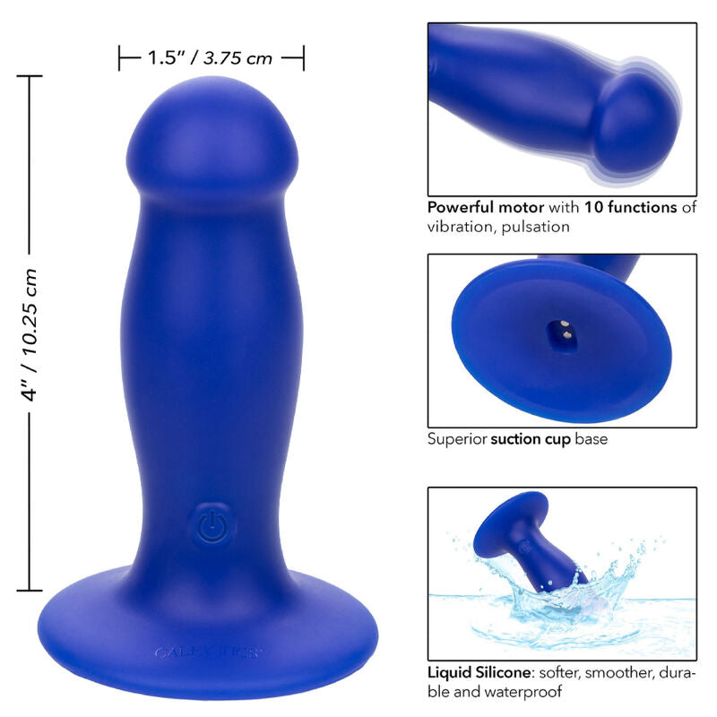 CALEXOTICS - ADMIRAL VIBRATOR ANAL PLUG FIRST MATE BLUE