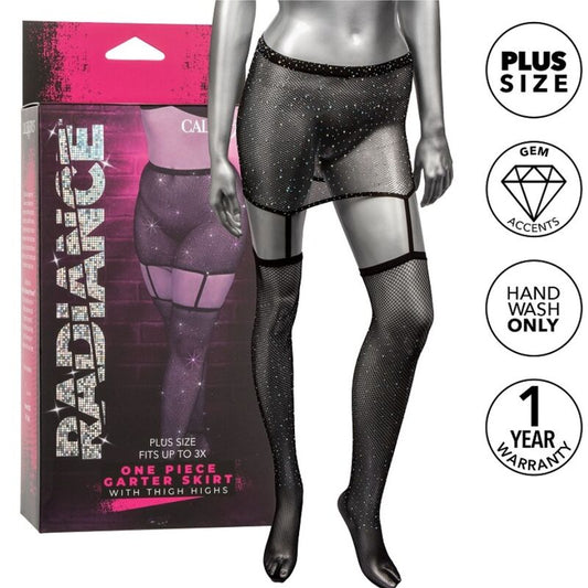 CALEXOTICS - RADIANCE GONNA REGGIGLIERE AUTOREGOLENTE TAGLIA PLUS - CALEXOTICS | Lingerie Harness Boutique