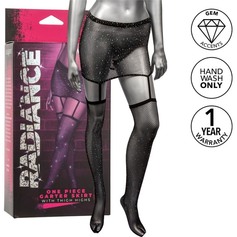 CALEXOTICS - RADIANCE AUTOREGOLENTI CON GONNA GIACCA - CALEXOTICS | Lingerie Harness Boutique