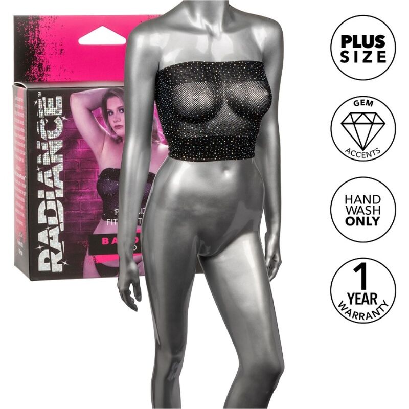 CALEXOTICS - RADIANCE BANDEAU TOP RHINE PLUS TAGLIA - CALEXOTICS | Lingerie Harness Boutique