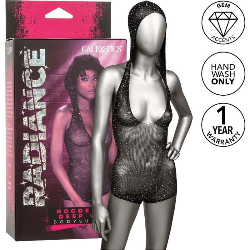 CALEXOTICS - RADIANCE BODY A V PROFONDO CON CAPPUCCIO - CALEXOTICS | Lingerie Harness Boutique