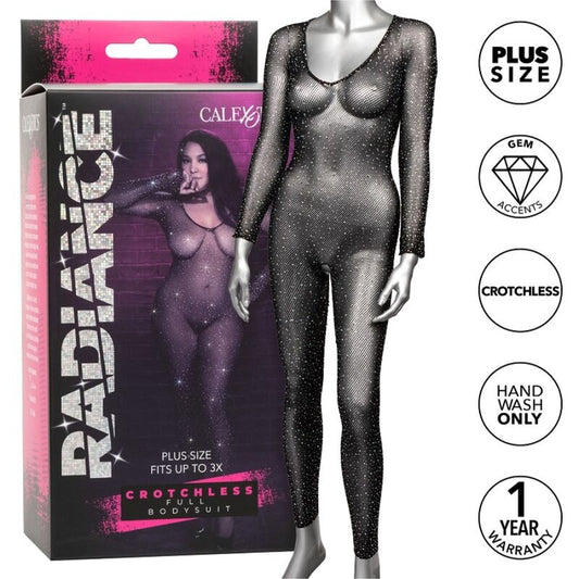 CALEXOTICS - RADIANCE BODY INTERO SENZA CAVALLETTO RHINE TAGLIA PLUS - CALEXOTICS | Lingerie Harness Boutique