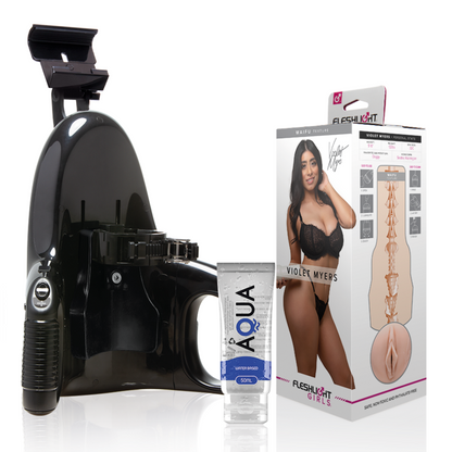 FLESHLIGHT - VIOLA MYERS WAIFU + LANCIO UNIVERSALE + LUBRIFICANTE AQUA QUALITÀ 50 ML - FLESHLIGHT GIRLS | Lingerie Harness Boutique