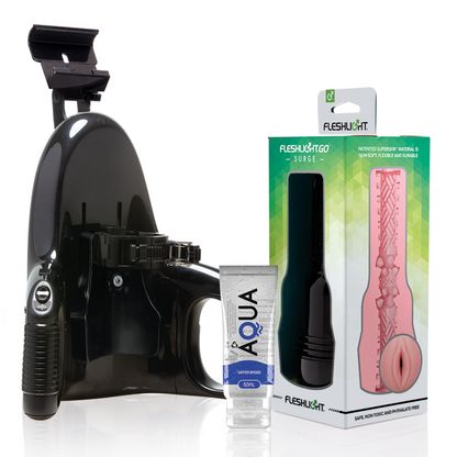 FLESHLIGHT - GO PINK LADY SURGE VAGINA + LANCIO UNIVERSALE + LUBRIFICANTE DI QUALITÀ AQUA 50 ML - FLESHLIGHT ORIGIN | Lingerie Harness Boutique